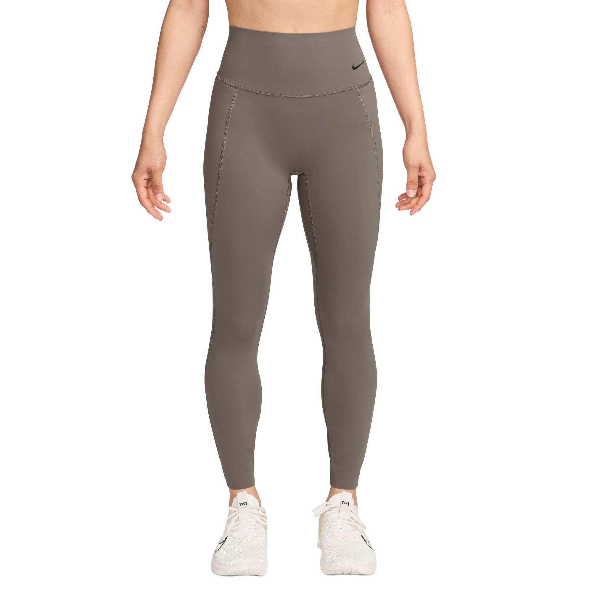 Nike Women's Universa High-Waisted 7/8 Pocket Leggings-Brown